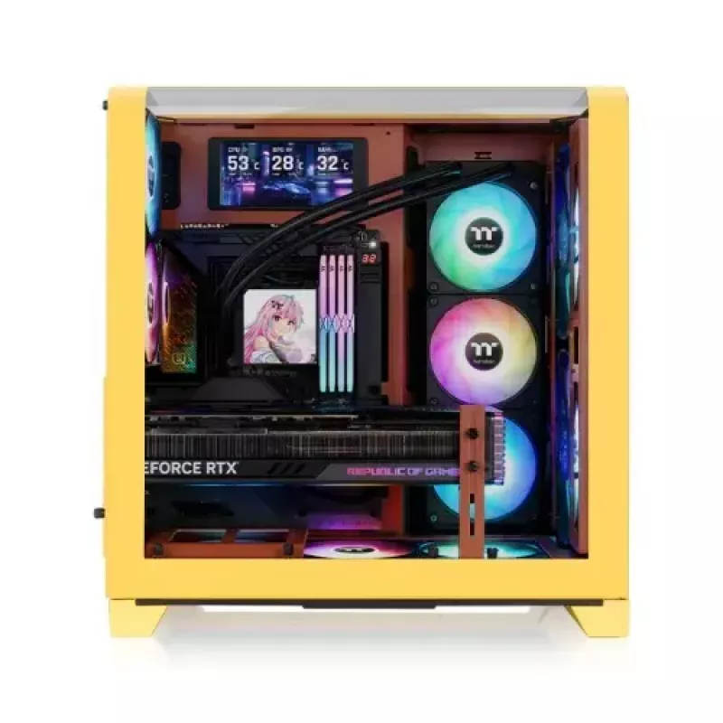 Midi Tower korpuss Thermaltake CA-11F-00MMWN-00 Caramel PS2 atbalsts 120-200mm ventilatori