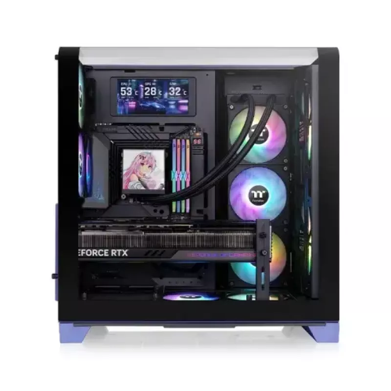 Datora korpuss Thermaltake CA-11F-00MNWN-00 Midi Tower zils PS2 atbalsts
