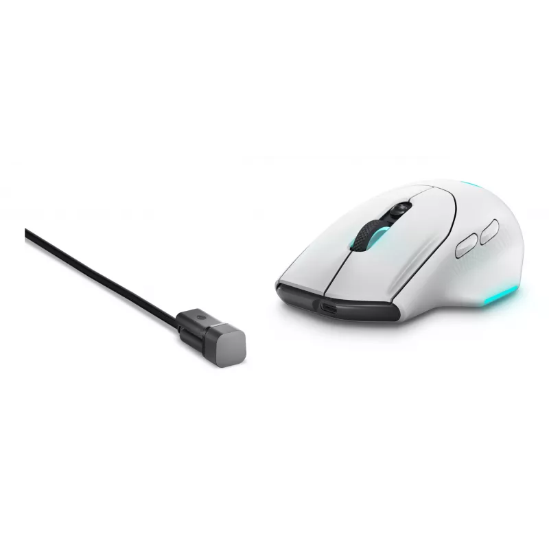 Alienware AW620M pele Gaming Labā roka RF bezvadu + USB Type-C optiskā 26000 DPI