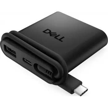 DELL DA225 Wired USB 3.2 Gen 1 (3.1 Gen 1) Type-C Melns