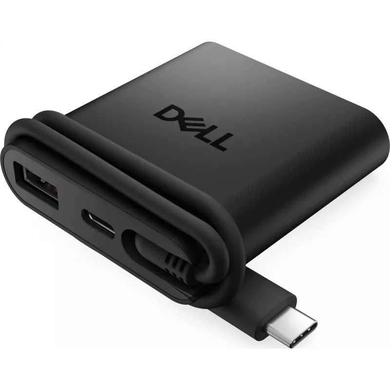 DELL DA225 Wired USB 3.2 Gen 1 (3.1 Gen 1) Type-C Melns