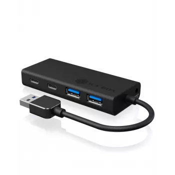 ICY BOX IB-HUB1426-U3 USB 3.2 Gen 1 (3.1 Gen 1) Type-A 5000 Mbit/s Melns