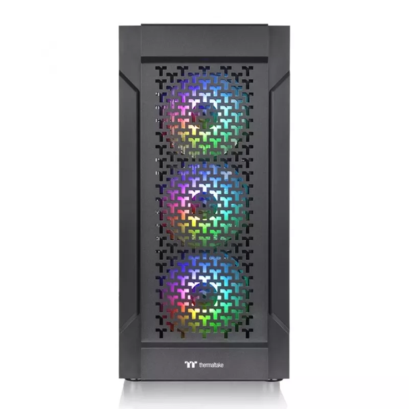 THERMALTAKE korpuss Mid Tower - Versa T27 TG ARGB - Melns