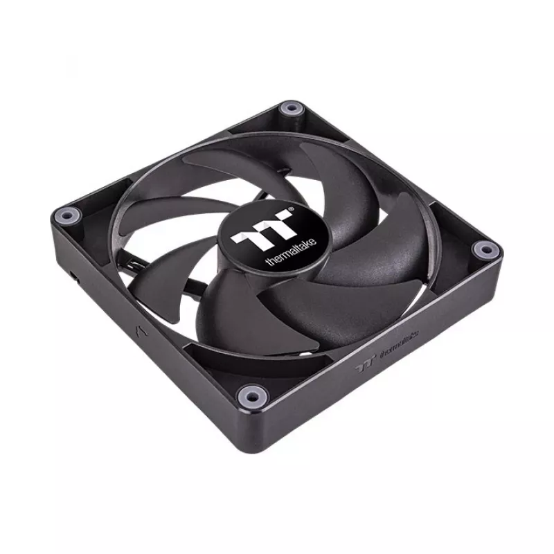 THERMALTAKE PC dzesēšanas ventilators - CT120 - 12 cm - melns - 2 gab. iepakojums