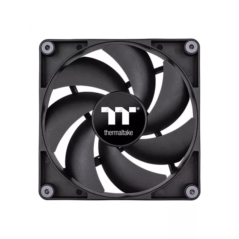 THERMALTAKE PC dzesēšanas ventilators - CT120 - 12 cm - melns - 2 gab. iepakojums