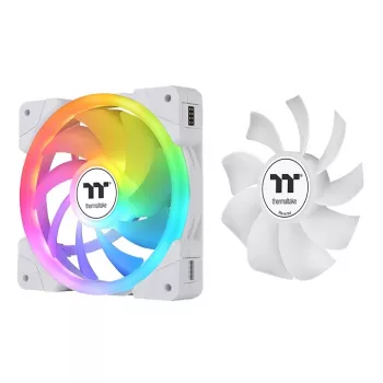 THERMALTAKE PC dzesēšanas ventilators - SWAFAN EX12 ARGB Sync TT Premium Edition - 12cm - Balts - 3 gab. iepakojums