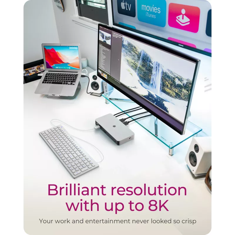 ICY BOX 10-in-1 USB4 Type-C DockingStation ar divkāršu video izvadi