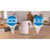 Elektriskā tējkanna Bosch TWK2M161, 1.7 L, 2400 W, balta, plastmasas korpuss, 360° bāze