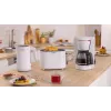 Elektriskā tējkanna Bosch TWK2M161, 1.7 L, 2400 W, balta, plastmasas korpuss, 360° bāze