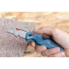 Bosch 1 600 A02 7M4 lietderīgais nazis zilā, nerūsējošā tērauda krāsā ar salokāmu asmeni