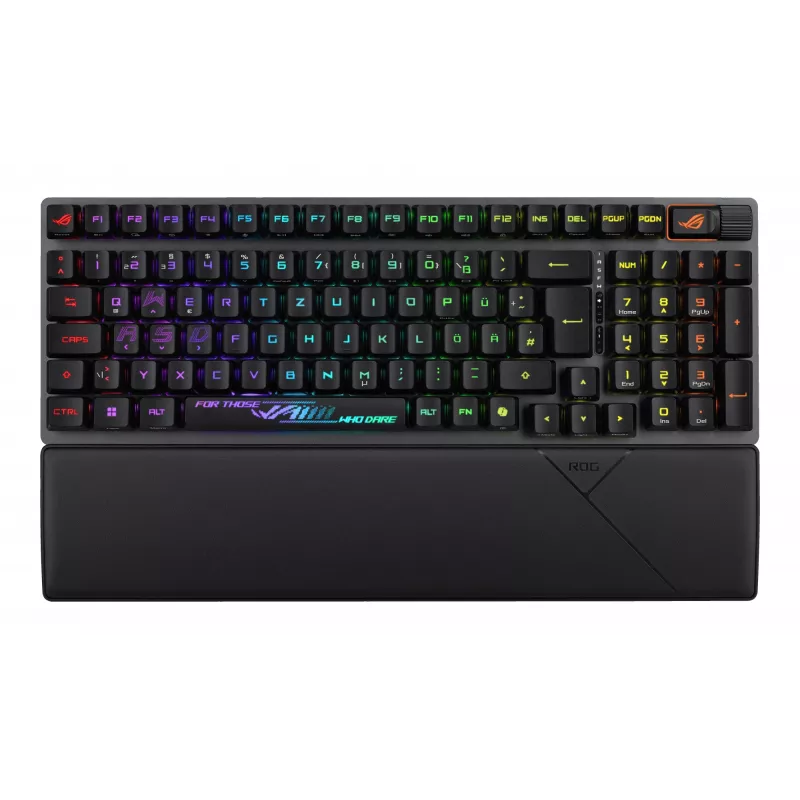 ASUS ROG Strix Scope II 96 RX Wireless tastatūra Gaming USB + RF Wireless + Bluetooth Melna