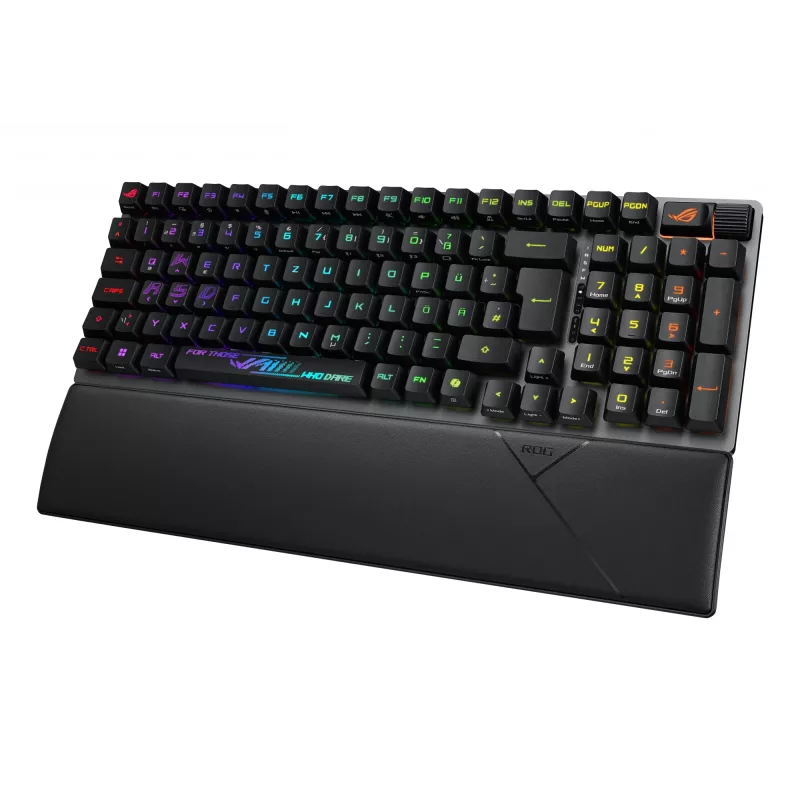 ASUS ROG Strix Scope II 96 RX Wireless tastatūra Gaming USB + RF Wireless + Bluetooth Melna