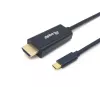 Equip USB-C uz HDMI kabelis, vīr./vīr., 2,0 m, 4K/30Hz, 2 m, USB Type-C, HDMI Type A (standarta), vīrišķais, vīrišķais, taisns