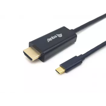 Equip USB-C uz HDMI kabelis, vīr./vīr., 2,0 m, 4K/30Hz, 2 m, USB Type-C, HDMI Type A (standarta), vīrišķais, vīrišķais, taisns