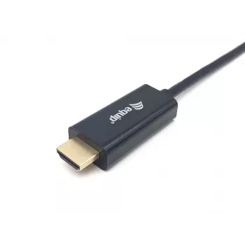 Equip USB-C uz HDMI kabelis, vīr./vīr., 2,0 m, 4K/30Hz, 2 m, USB Type-C, HDMI Type A (standarta), vīrišķais, vīrišķais, taisns