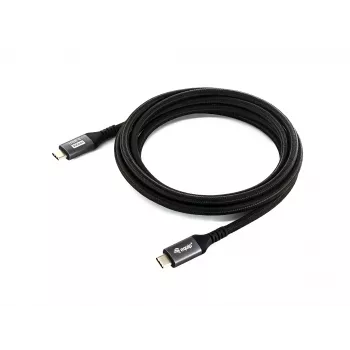 Equip USB4 Gen 2x2 C uz C kabelis, vīr./vīr., 2,0 m, 4K/60Hz, 20 Gbps, PD 100W