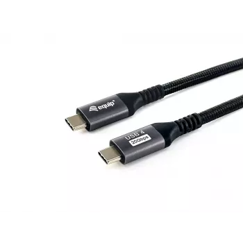 Equip USB4 Gen 2x2 C uz C kabelis, vīr./vīr., 2,0 m, 4K/60Hz, 20 Gbps, PD 100W