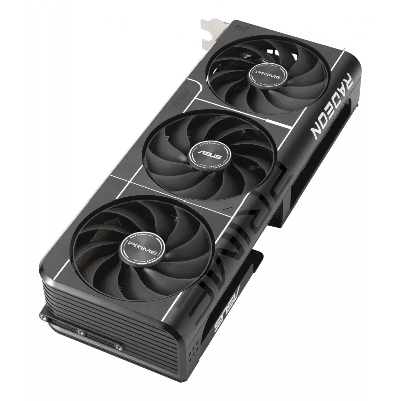 Grafikas karte ASUS Prime Radeon RX 9060 XT 16 GB GDDR6, PCIe 5.0, 128-bit, 3 ventilatori, 2,5 slotu