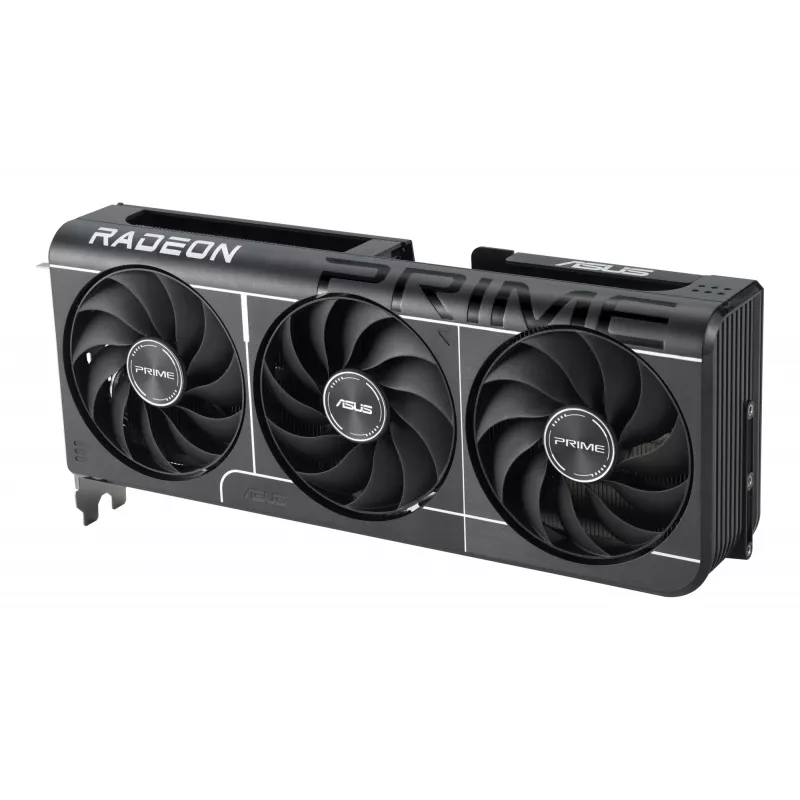 Grafikas karte ASUS Prime Radeon RX 9060 XT 16 GB GDDR6, PCIe 5.0, 128-bit, 3 ventilatori, 2,5 slotu