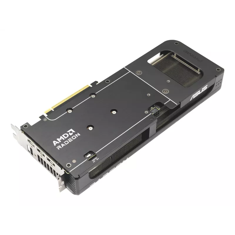 Grafikas karte ASUS Prime Radeon RX 9060 XT 16 GB GDDR6, PCIe 5.0, 128-bit, 3 ventilatori, 2,5 slotu