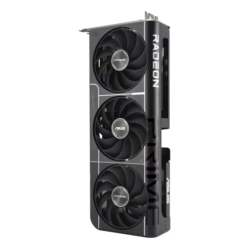 Grafikas karte ASUS Prime Radeon RX 9060 XT 16 GB GDDR6, PCIe 5.0, 128-bit, 3 ventilatori, 2,5 slotu