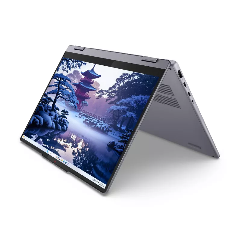 Lenovo IdeaPad 5 2-in-1 14IAL10 Intel Core Ultra 5 225H Hibrīds (2-in-1) 35,6 cm (14 collu) Skārienjutīgs WUXGA 16 GB LPDDR5x-SDRAM 512 GB SSD Wi-Fi 7 (802.11be) Windows 11 Home Vācu Pelēks