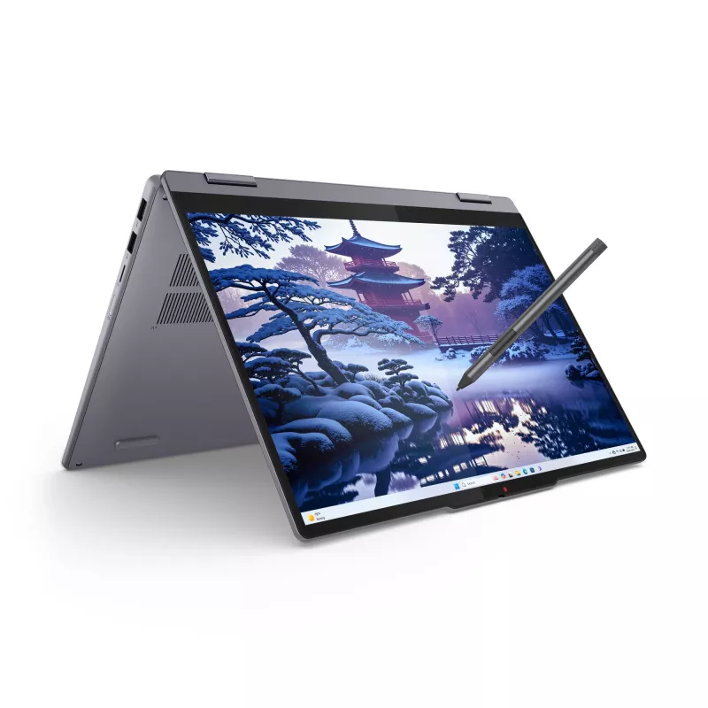 Lenovo IdeaPad 5 2-in-1 14IAL10 Intel Core Ultra 5 225H Hibrīds (2-in-1) 35,6 cm (14 collu) Skārienjutīgs WUXGA 16 GB LPDDR5x-SDRAM 512 GB SSD Wi-Fi 7 (802.11be) Windows 11 Home Vācu Pelēks