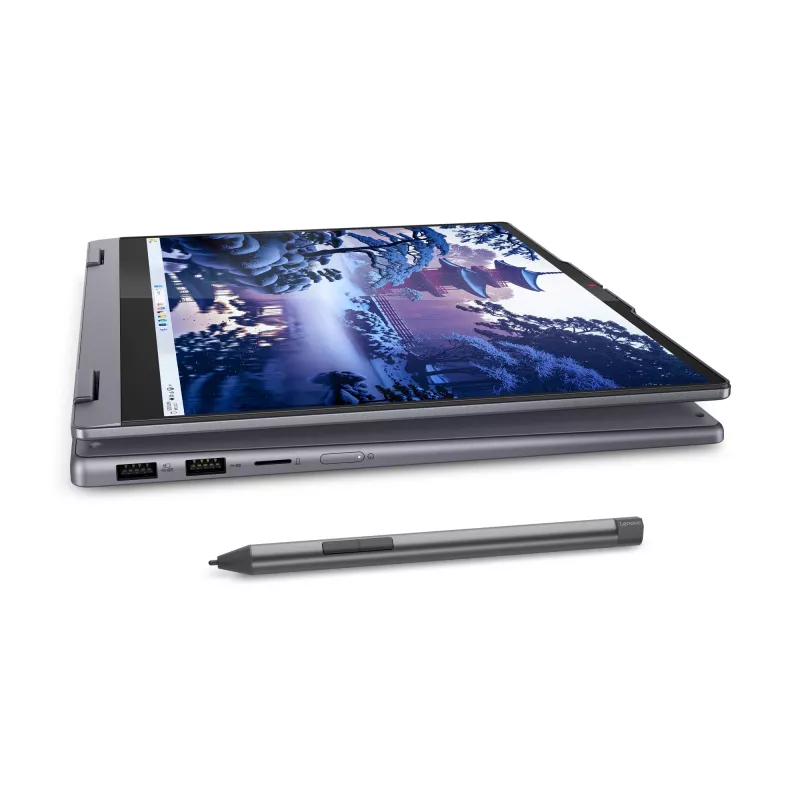Lenovo IdeaPad 5 2-in-1 14IAL10 Intel Core Ultra 5 225H Hibrīds (2-in-1) 35,6 cm (14 collu) Skārienjutīgs WUXGA 16 GB LPDDR5x-SDRAM 512 GB SSD Wi-Fi 7 (802.11be) Windows 11 Home Vācu Pelēks