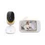 Video kamera Motorola VM85 CONNECT — 5 collu TFT displejs, 480×272, 300 m diapazons, 2× digitālā tālummaiņa, 2,4 GHz Wi‑Fi/FHSS, divvirzienu audio, balta