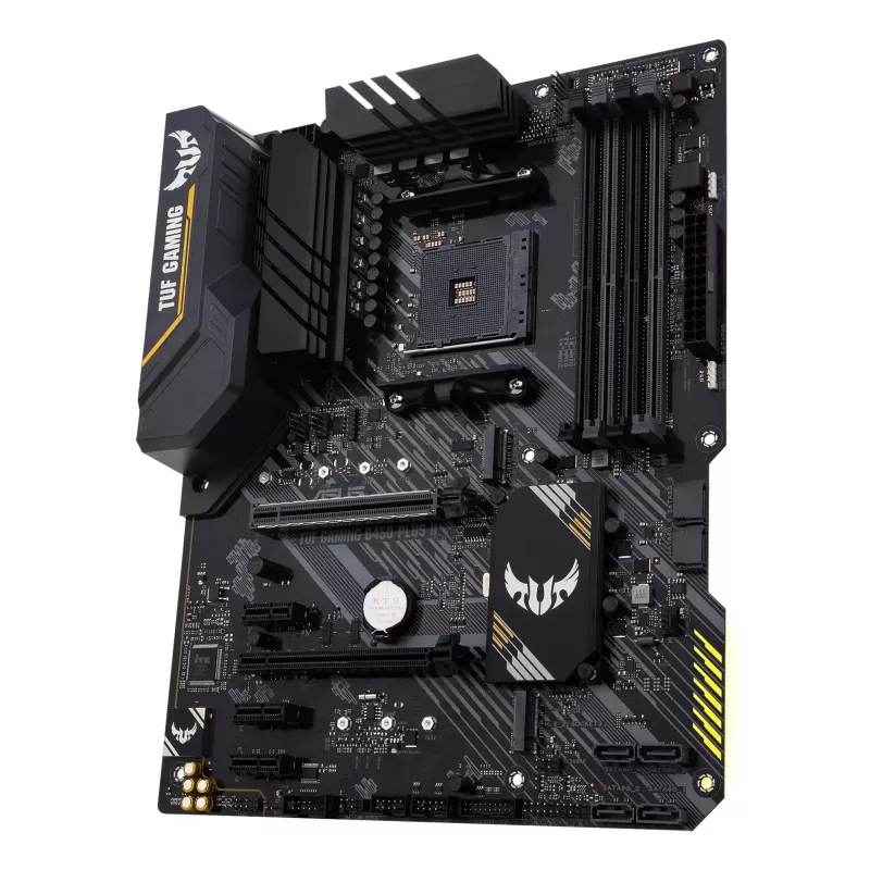 Mātesplate ASUS TUF GAMING B450-PLUS II ATX, AMD B450, Socket AM4, 4×DIMM DDR4, 128GB, 1×M.2, 6×SATA, HDMI 2.0b, DP1.2, Gigabit LAN