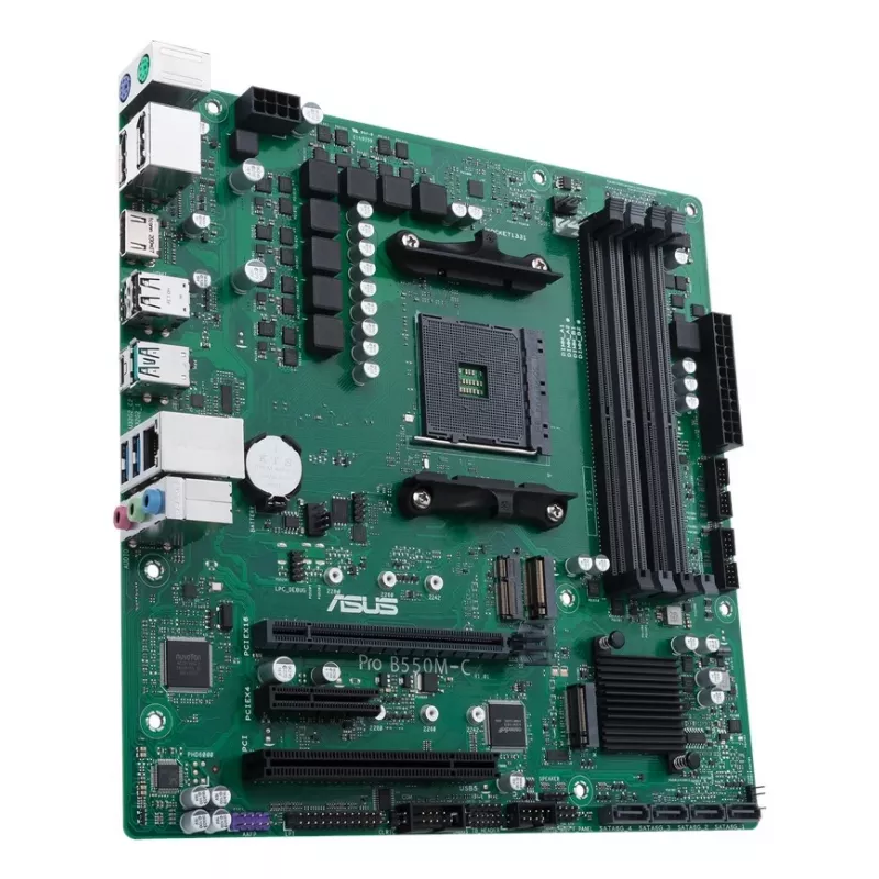 Mātesplate ASUS PRO B550M-C/CSM AMD B550 Socket AM4 micro ATX
