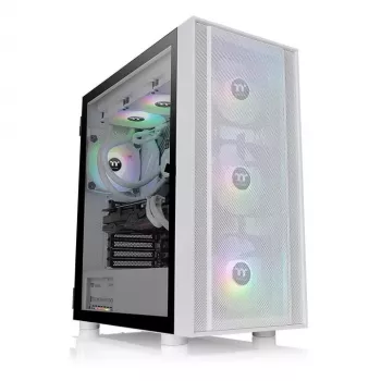 PC korpuss Thermaltake H570 TG ARGB Midi Tower balts
