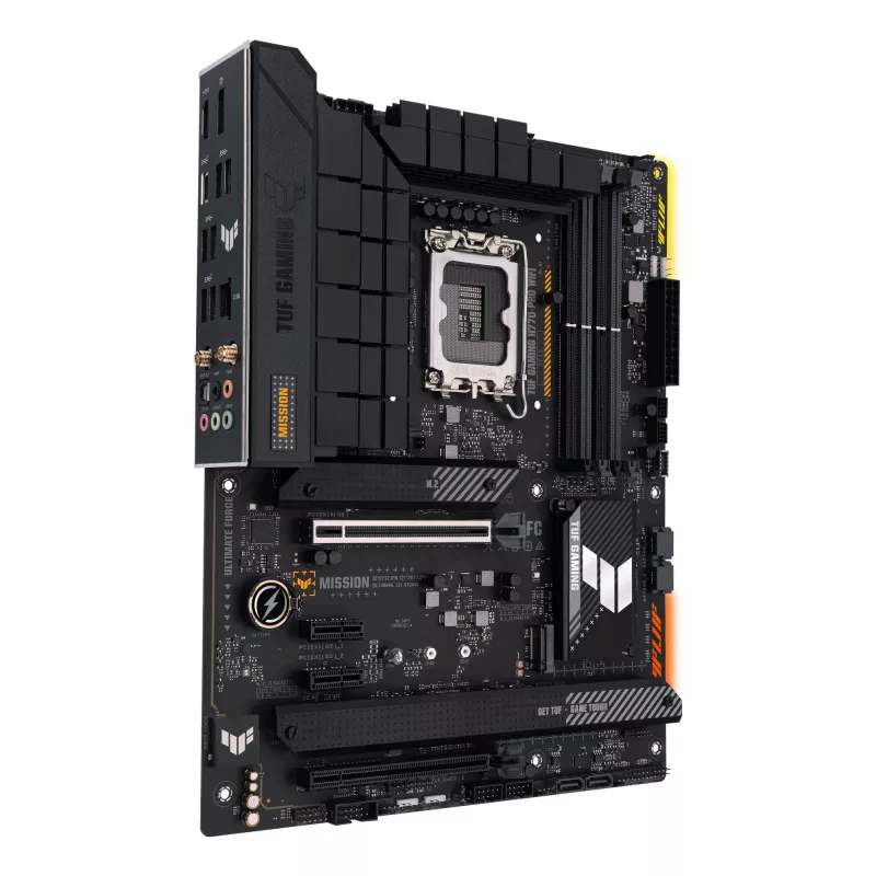 Mātesplate ASUS TUF GAMING H770-PRO WIFI — Intel H770, LGA 1700, ATX, DDR5, 4x DIMM, 128GB, Wi‑Fi 6, 2.5Gb LAN, 4x M.2