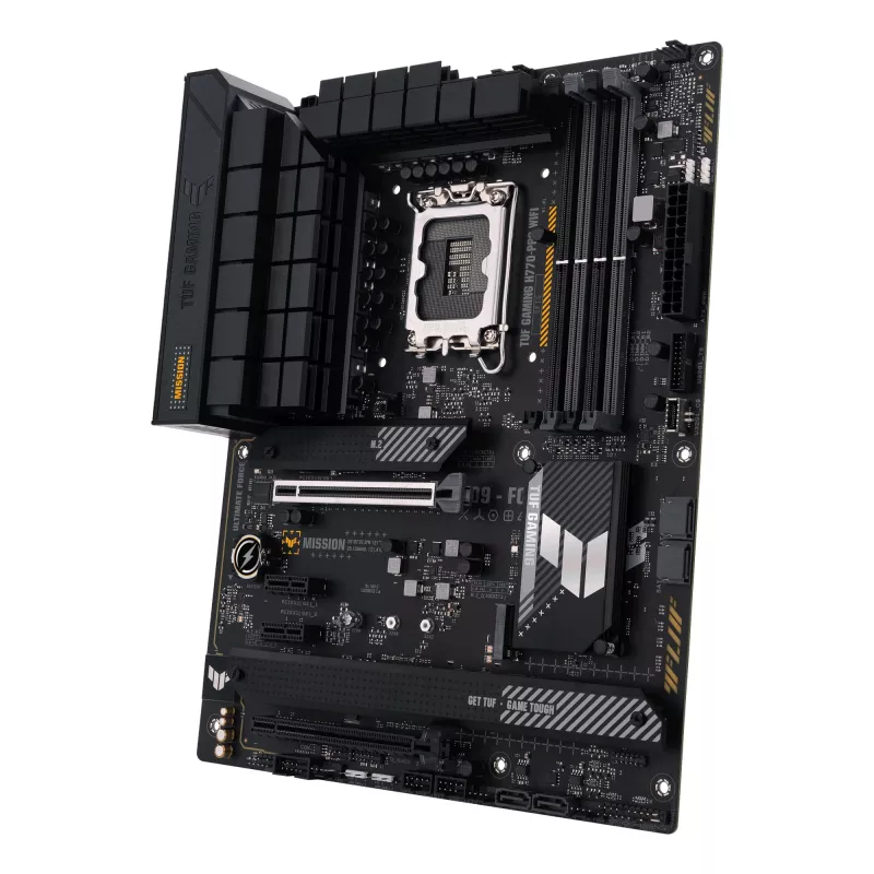 Mātesplate ASUS TUF GAMING H770-PRO WIFI — Intel H770, LGA 1700, ATX, DDR5, 4x DIMM, 128GB, Wi‑Fi 6, 2.5Gb LAN, 4x M.2
