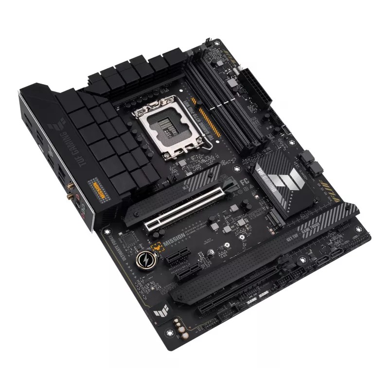 Mātesplate ASUS TUF GAMING H770-PRO WIFI — Intel H770, LGA 1700, ATX, DDR5, 4x DIMM, 128GB, Wi‑Fi 6, 2.5Gb LAN, 4x M.2