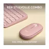 Logitech Pebble 2 Combo bezvadu tastatūra un pele rozā QWERTY