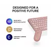 Logitech Pebble 2 Combo bezvadu tastatūra un pele rozā QWERTY