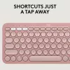 Logitech Pebble 2 Combo bezvadu tastatūra un pele rozā QWERTY