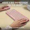Logitech Pebble 2 Combo bezvadu tastatūra un pele rozā QWERTY