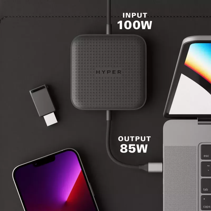 Targus HD USB4 mobilais doks ar vadu, melns