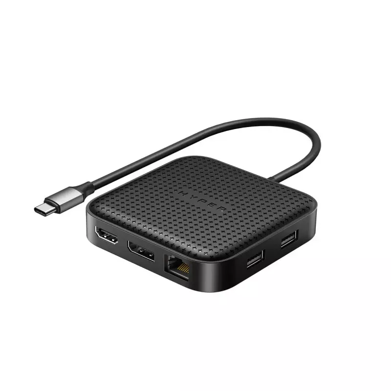 Targus HD USB4 mobilais doks ar vadu, melns