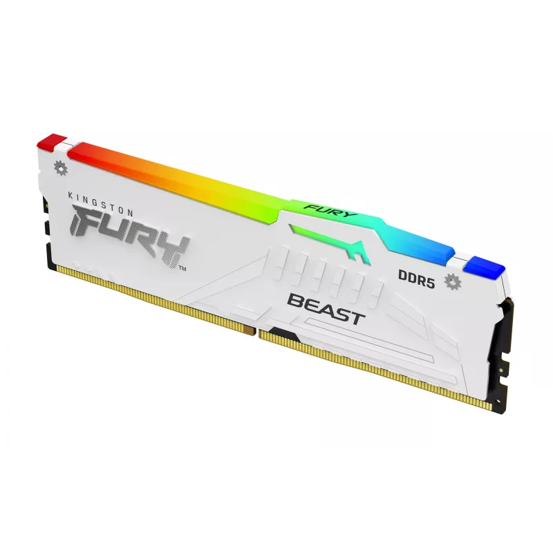 Kingston Technology FURY Beast 64GB 6000MT/s DDR5 CL36 DIMM (2 komplekts) Balts RGB EXPO