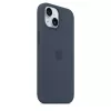 Cover Apple iPhone 15 Silikona maciņš ar MagSafe Storm Blue