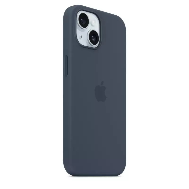 Cover Apple iPhone 15 Silikona maciņš ar MagSafe Storm Blue