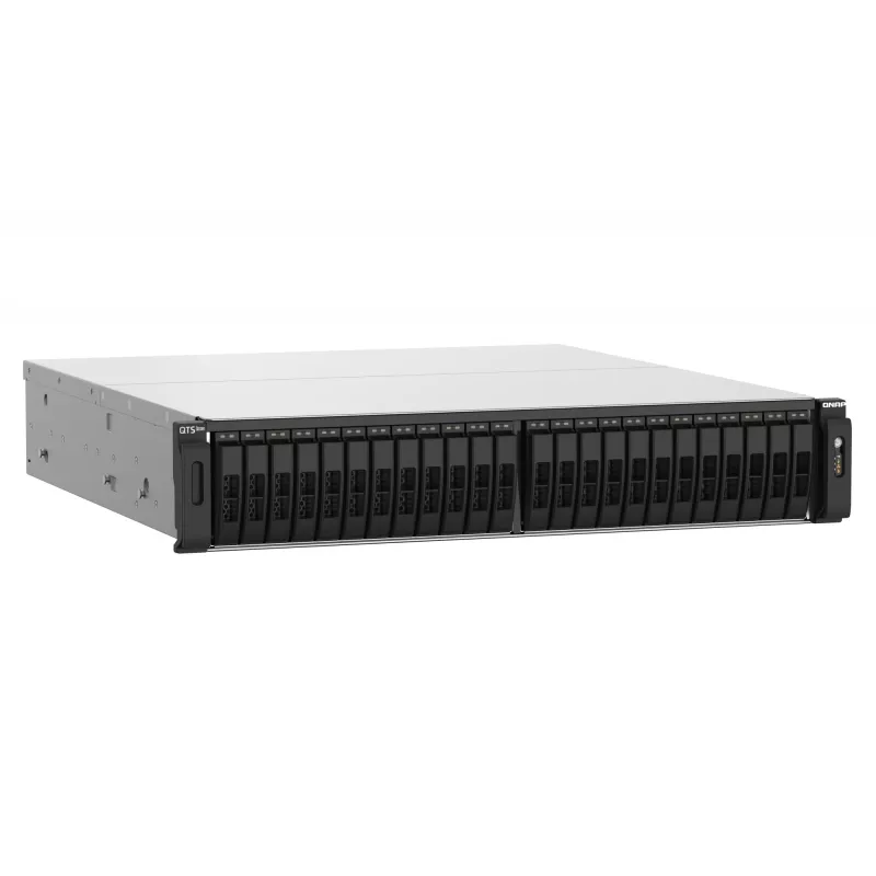QNAP TS-h2490FU NAS Rack (2U) EPYC 7232P 64 GB DDR4 0 TB QuTS hero Melns, Pelēks