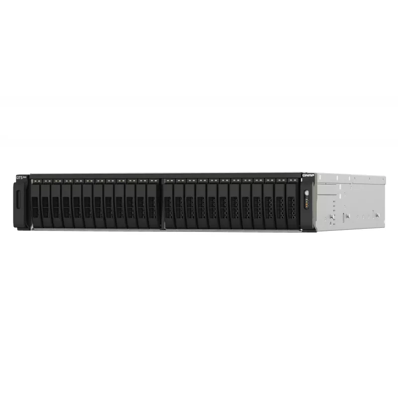 QNAP TS-h2490FU NAS Rack (2U) EPYC 7232P 64 GB DDR4 0 TB QuTS hero Melns, Pelēks