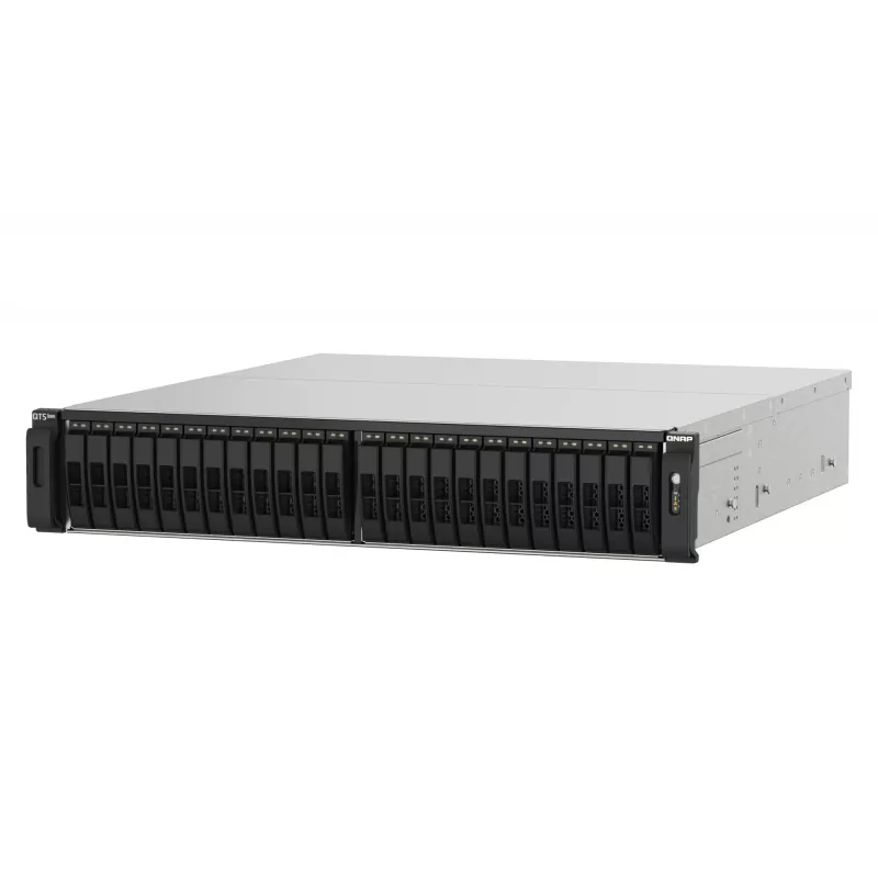 QNAP TS-h2490FU NAS Rack (2U) EPYC 7232P 64 GB DDR4 0 TB QuTS hero Melns, Pelēks