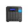 QNAP TVS-H474 NAS Tornis Intel® Pentium® G7400 8 GB DDR4 0 TB QuTS hero Melns