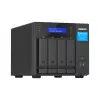 QNAP TVS-H474 NAS Tornis Intel® Pentium® G7400 8 GB DDR4 0 TB QuTS hero Melns