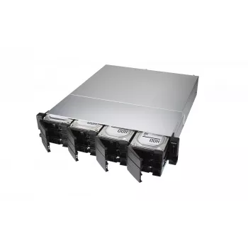 QNAP TS-H1886XU-RP-R2 NAS Rack (3U) Intel® Xeon® D D-1622 32 GB DDR4 0 TB QuTS hero Melns, Pelēks
